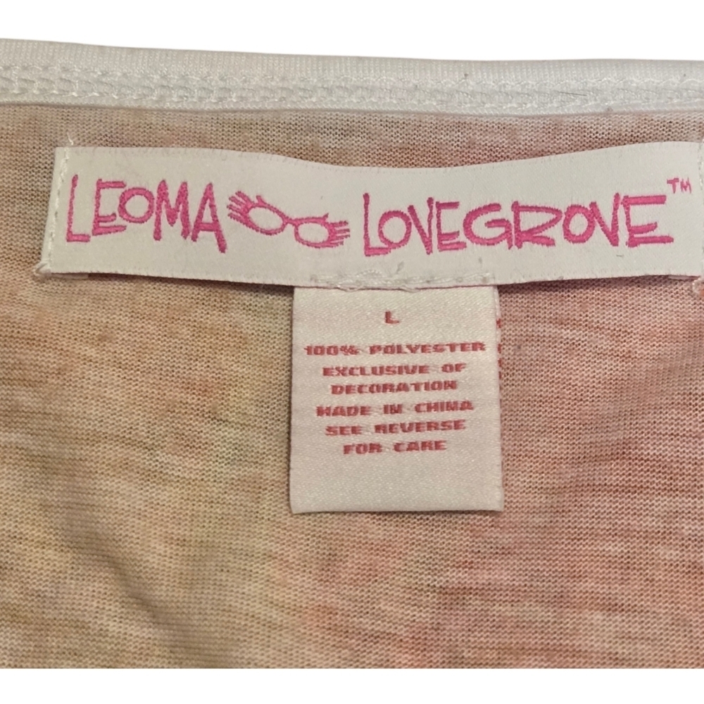 Leoma Lovegrove Soul Food Heart Virtues Tie-Dye Short Sleeve Tee Large - Picture 4 of 5